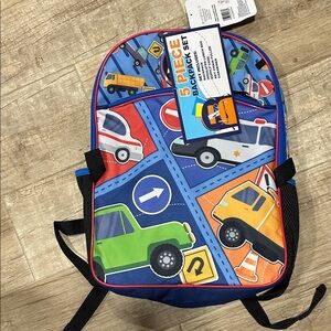 Colorful Vehicle-Themed Kids Backpack